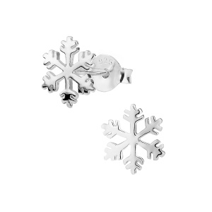 Hypoallergenic Sterling Simulated Diamond Snowflake Jewelry for Kids