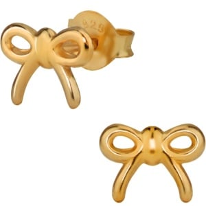 Hypoallergenic Sterling Silver Bow Stud Earrings for Kids (Nickel Free)