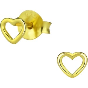 Hypoallergenic Sterling Silver Tiny Heart Stud Earrings for Kids (Nickel Free)