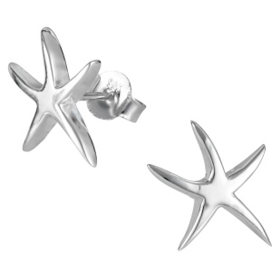 Hypoallergenic Sterling Silver Starfish Stud Earrings for Kids (Nickel Free)